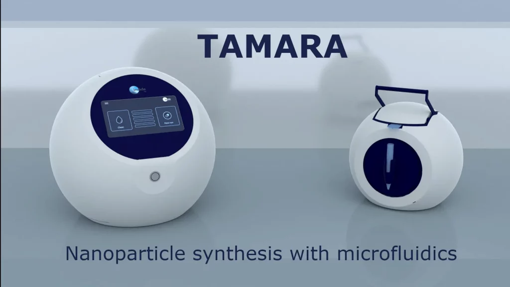 Example of microfluidics platform for nanoparticle synthesis