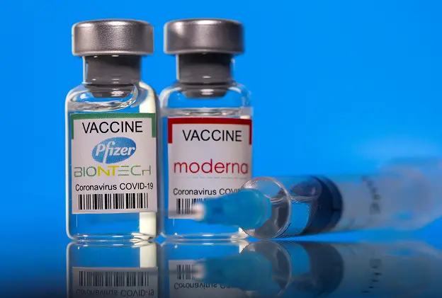 Picutre of the Moderna &amp; Biotench RNA-LNP vaccine
